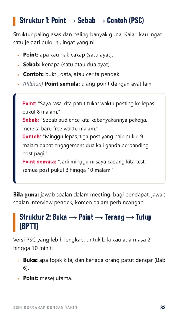 Halaman struktur Point Sebab Contoh